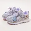 Zapatos Decoración Floral Argan para Niñas 2026 Primavera/Otoño Nuevos Zapatos Casuales de Velcro con Suela Suave para Niños Medianos y Grandes Zapatos Individuales