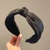 Versátil Moda Aba Larga Novo Acessório de Cabelo Feminino com Nó Headband Simples Transfronteiriço Acessório de Cabelo Laço Faixa de Cabelo Acessório de Cabelo Listrado