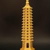 Enfeites de torre Wenchang de latão completo Pagode de treze camadas de nove camadas Decoração de entrada de mesa de escritório Artesanato Ornamentos