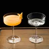 Taça de Martini de Corte Cruzado, Taça de Cocktail Estilo Japonês, Taça de Cristal, Taça de Martini Gravada, Taça Especial para Cocktail de Bar