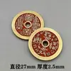 Atacado de Moedas Taoístas com Furo Redondo, Moedas com Furo Quadrado e Moedas Bagua com Desenhos de Frangipani Roxa e Cinábrio pelo Fabricante Shan Gui Huanyuan