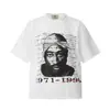 26 Marca Europea y Americana de Tendencia Transfronteriza Colaboración Travis Scott Camiseta de Manga Corta Lavada Vintage Unisex High Street Manga Media