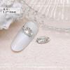 Joyería de uñas ovalada estrecha puntiaguda ojo de caballo taladro de barra taladro de uñas color mágico transparente diamante desnudo accesorios de pedrería brillante al por mayor