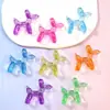 Perro Globo de Cristal Acrílico Cristal Fino Recompensa de Jardín de Infancia Niños Colores Transparente Joyería Colgante