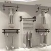 Estante de exhibición para tienda de ropa Pared para ropa de hombre y mujer Estante Vintage Perchero de pared para ropa infantil perchero estante de exhibición