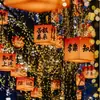 Faroles del Festival de Primavera, Faroles Impermeables y a Prueba de Sol para Exteriores, Luces de Atmósfera Festiva, Luces Decorativas para Áreas Escénicas de Pueblos Antiguos de Turismo Cultural, Faroles para Colgar en Árboles