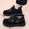 Zapatos de Invierno para Mujer Estilo Nuevo con Forro de Felpa Añadido y Suelas Engrosadas, Mocasines Versátiles de Moda, Botas de Nieve Cálidas Antideslizantes de Suela Gruesa