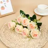 7 Cabeças Rosa Pérola Estilo Outono Cena de Casamento Sala de Estar Buquê Enfeites Flores Artificiais Fabricantes de Comércio Exterior Atacado Flores Artificiais