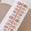 Parches para Uñas Ojo de Gato Portátiles Hechos a Mano para Manicura Removibles Venta Caliente Transfronteriza Uñas Postizas Acabadas Tiras de Uñas Pre-Hechas