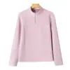 Cárdigan de terciopelo alemán para mujer, 300g, con media cremallera, casual, moderno, a la moda, versátil, corte ajustado, sudadera de color liso para mujer, nueva