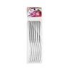 Amazon 1010 Cubiertos de Acero Inoxidable Juego de 6 Piezas Supermercado Cubiertos Occidentales Cuchillo para Steak, Tenedor y Cuchara Bolsa de PVC con Cuchillo, Tenedor y Cuchara