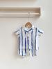 2026 Verano Nórdico Estilo Nuevo Cuello Polo Manga Corta Pantalones Cortos Niños Conjunto de Rayas y Frutas a la Moda para Niños