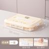 Caixa de Dumpling Grande Capacidade para Casa Portátil Multicamadas com Conjunto de Temporização Selada Caixa de Armazenamento de Alimentos Congelados Rápidos Caixa de Conservação para Geladeira