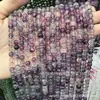 Serie Morada Piedra Natural Cuentas Redondas Amatista Soñadora Cuentas Sueltas Ágata de Vidrio Morado Sintético K9Diy Accesorios para Joyería