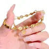 Pulseira de Peixe Dourado Pequeno com Moeda Banhada a Ouro em Latão, Design Exclusivo em Fio de Cobre Trançado Joia Atratora de Riqueza Que Não Desbota Facilmente