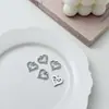 Cerradura de Corazón de Amor de Diamante Vintage Cola de Pez Trébol Gato Accesorios Collar Colgante DIY