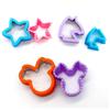 Molde de Sanduíche de Desenho Animado Dinossauro Selador de Borda Molde de Torrada Bolso com Aba em Forma de Coração Molde Cortador de Sanduíche Molde de Assar Biscoito