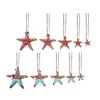 Resina Simulación Estrella de Mar Estilo Mediterráneo Pareja Estrella de Mar Colgante Decoraciones Creativas Colgante de Navidad