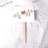 Bolo de Dia dos Namorados Decorativo Simples Quadrado Ice Cream Stick Cake Insert Tanabata Plug-in de Bolo de Dia dos Namorados