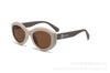 Óculos de sol polarizados HD com armação oval, novos óculos de sol da moda para mulheres, exportação internacional, atacado