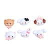 Olhos Fofos Cabeça de Animal Desenho Animado Acessórios de Cola de Creme Acessórios de Resina para DIY Furo de Grampo Fivela de Sapato Acessórios Decorativos Flores de Sapato
