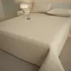 Capa de Cama Acolchoada de Algodão Puro Lavado Classe A Capa de Tatami Kang Conjunto de Três Peças Acolchoado de Algodão Puro Colchão Lençóis de Cama Colchão Fino