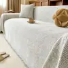 Manta para Sofá Espinha de Peixe Nórdica Personalizada Atacado Chenille Espesso Cobertura Completa Antiderrapante Capa de Almofada para Sofá Universal para Todas as Estações