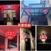 2026 Faroles Solares en la Entrada, un Par de Faroles Rojos para Decoración de Año Nuevo, Año del Caballo, Festival de Primavera, Faroles de Año Nuevo para el Balcón