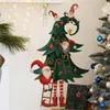 Hs4397E Árvore de Natal Criativa Estilo Desenho Animado Anão Adesivo de Parede Festa de Feriado Decoração de Porta de Casa Adesivo de Parede