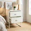 Producto Nuevo en Stock: Gabinete de Almacenamiento de Madera Maciza Estilo Ins, Gabinete de Noche de Mimbre para Dormitorio, Gabinete Pequeño de Almacenamiento, Gabinete de Almacenamiento, Organizador