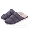Pantuflas de algodón con suela gruesa para mujer, zapatos de invierno para interior con relleno de plumón, zapatos impermeables para confinamiento, zapatos acolchados de algodón para pareja, invierno para hombre