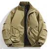 Nova jaqueta 2026 para outono e inverno, nova jaqueta acolchoada e forrada com fleece para homens, quente, casual, esportiva e moderna