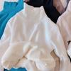 Ropa para Niños Venta al por Mayor Camiseta Básica para Niños Primavera, Otoño e Invierno 25 Estilo Nuevo Niños y Niñas Bebé Color Puro Terciopelo Cuello Alto Top Camiseta