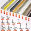 Tira de borde decorativa de aleación de aluminio, tira de borde en forma de I, tira en forma de I para suelo, tira protectora de esquina, tira decorativa en forma de H para panel de pared