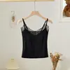 2026 Nueva Camisola de Encaje Ropa Interior para Mujer con Almohadillas de Sujetador Integradas, Se Puede Usar como Capa Exterior, Camiseta Básica Versátil de Corte Ajustado