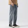 Jeans holgados tipo harén cónicos para hombre 2024 nuevo verano alta calidad marca de moda americana high street holgados elásticos versátiles pantalones largos