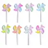 Accesorios para Joyería DIY al por Mayor Paletas de Molinete Coloridas Charms de Acrílico Bolsos Hechos a Mano Llaveros Colgantes