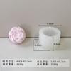 Molde de silicona de flor de peonía, flor en relieve, rosa, molde para vela DIY de San Valentín, molde para pastel de flor tridimensional