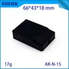 Carcasa de 66*43*17 mm Okom DIY de alta calidad, carcasa de plástico para fuente de alimentación, carcasa para instrumentos, caja de conexiones N15