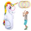 Fabricantes Personalizado Inflable Unicornio Columna de Boxeo Vaso Unicornio Lanzamiento de Anillos Juguete