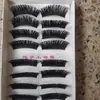 Maquiagem de palco cílios postiços 10 pares de cílios vermelhos cereja exagerados e grossos outlet de fábrica