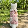 Chaqueta de Algodón con Forro Polar para Perros Pequeños, con Accesorio para Correa y Broches de Presión, Abrigo Cortavientos para Pasear Perros, del Fabricante, en Stock, al por Mayor