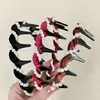 Diadema de Terciopelo de Moda con Dientes, Antideslizante, Aumenta la Altura, Nuevo Anticaída, Envoltorio de Perlas Vintage, Diadema Versátil