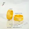 Conjunto de Joias Étnicas Banhado a Ouro de Xinjiang, Tecelagem Filigrana, Anel e Pulseira Simbolizando Riqueza para Mulheres, Novo Estilo Chinês