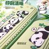 Estuche de Lápices Panda Caja de Papelería para Estudiantes de Primaria Guofeng Gran Capacidad Corazón de Niña Alto Valor de Color Estuche de Lápices Plástico Nicho Ins