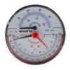 Termômetro industrial axial bimetálico tipo ponteiro de aço inoxidável para forno de churrasco, forno, disco de caldeira
