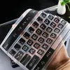 Teclado mecánico de escritorio universal cóncavo-convexo a prueba de polvo película protectora cubierta almohadilla funda protectora película plana
