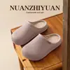 Chinelos de Algodão Impermeáveis para Mulheres, Outono/Inverno Casa Interior Antiderrapante Silencioso Solado Macio Confortável Casal Externo Chinelos de Algodão Birkenstock para Homens