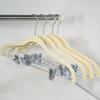 Colgador de Pantalones Flotado Transparente Ecológico al por Mayor con Pinzas Pinzas que no Marcan Organizador de Armario Colgador de Almacenamiento para Trajes Faldas Pantalones