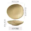 Vajilla de Cerámica Gruesa Estilo Retro Resistente a Altas Temperaturas para Uso Doméstico: Platos, Tazones de Arroz, Tazones para Sopa, Vasos para Agua, Platos Planos de Cerámica Esmaltada con Forma Irregular, Presentación Creativa